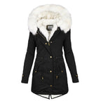Manteau Long d’Hiver avec Capuche pour Femme | Idéal pour les Journées Froides