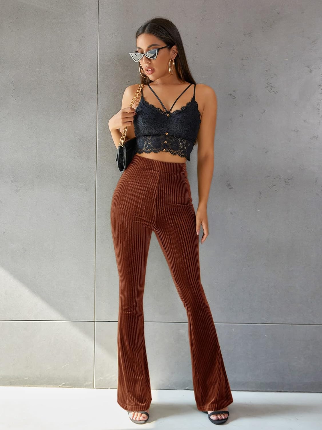 Pantalon Coupe Évasée Pour Femmes | Idéal Pour Usage Quotidien Et Sorties