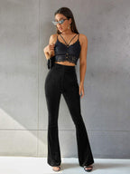 Pantalon Évasé avec Taille Standard pour Femme | Idéal pour un Usage Quotidien