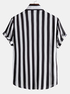 Chemise à Rayures Larges pour Homme | Idéale pour un Style Décontracté ou Habillé Décontracté