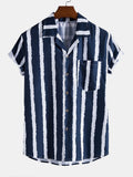 Chemise à Rayures Larges pour Homme | Idéale pour un Style Décontracté ou Habillé Décontracté