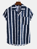 Chemise à Rayures Larges pour Homme | Idéale pour un Style Décontracté ou Habillé Décontracté
