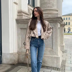 Veste Courte Trench Pour Femme | Idéal Pour Le Travail Et Les Sorties