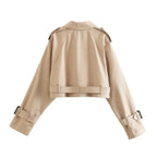 Veste Courte Trench Pour Femme | Idéal Pour Le Travail Et Les Sorties