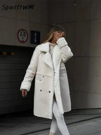 Manteau Long avec Col Montant Et Fermeture Boutonnée pour Femme | Idéal pour L’Hiver
