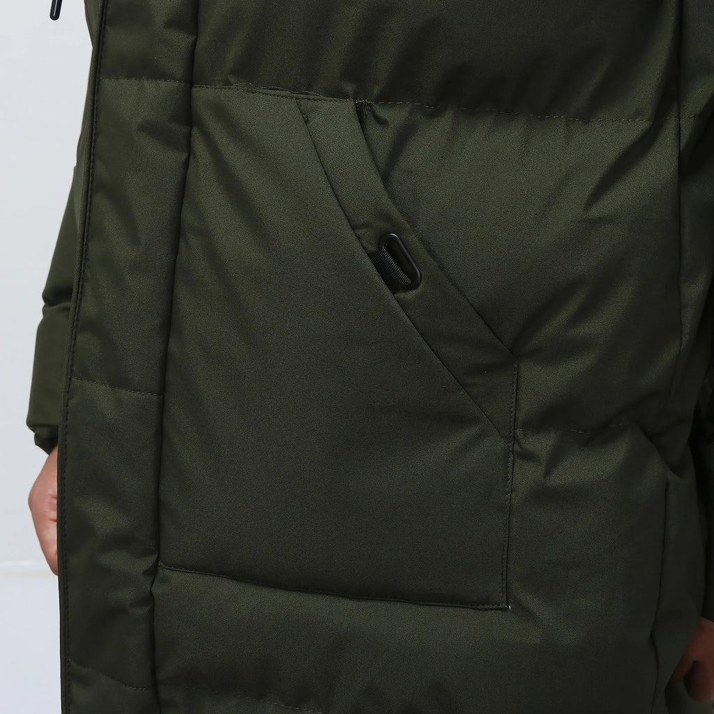 Manteau Long avec Fermeture et Poches pour Homme | Idéal pour l’Hiver