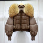 Doudoune d’Hiver avec Col en Fausse Fourrure et Fermeture Zippée pour Femme | Idéale pour Temps Froid