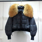 Doudoune d’Hiver avec Col en Fausse Fourrure et Fermeture Zippée pour Femme | Idéale pour Temps Froid