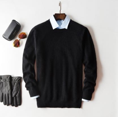 Pull Col Rond Uni À Manches Longues Pour Homme | Idéal Pour Un Usage Quotidien