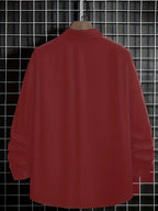 Chemise À Manches Longues Avec Coupe Droite Pour Hommes | Idéale Pour Le Quotidien Et Les Sorties