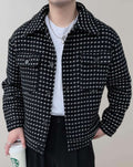 Veste Noire à Manches Longues avec Fermeture Zippée pour Hommes | Idéale pour un Usage Quotidien