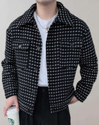 Veste Noire à Manches Longues avec Fermeture Zippée pour Hommes | Idéale pour un Usage Quotidien
