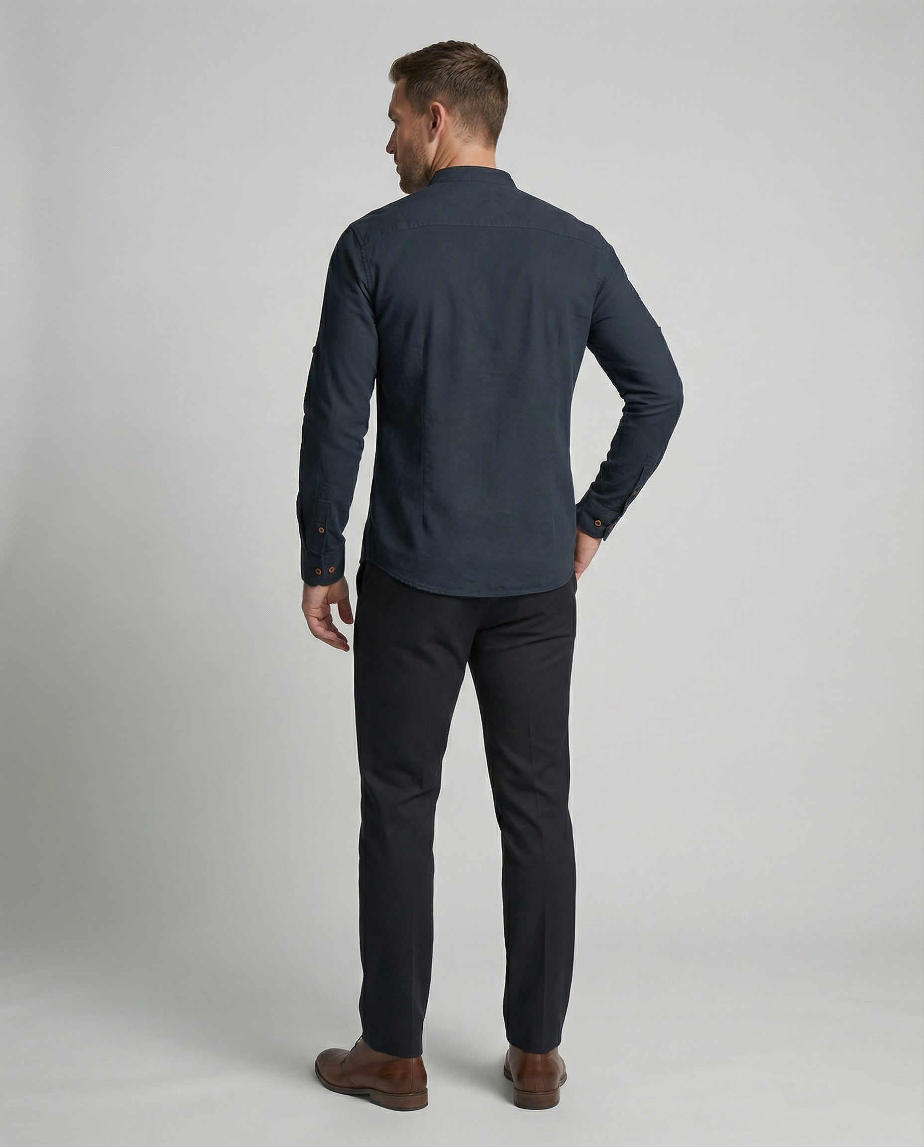 Chemise À Coupe Slim Avec Col Classique Pour Hommes | Idéale Pour Le Quotidien Et Les Occasions Formelles