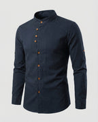 Chemise À Coupe Slim Avec Col Classique Pour Hommes | Idéale Pour Le Quotidien Et Les Occasions Formelles