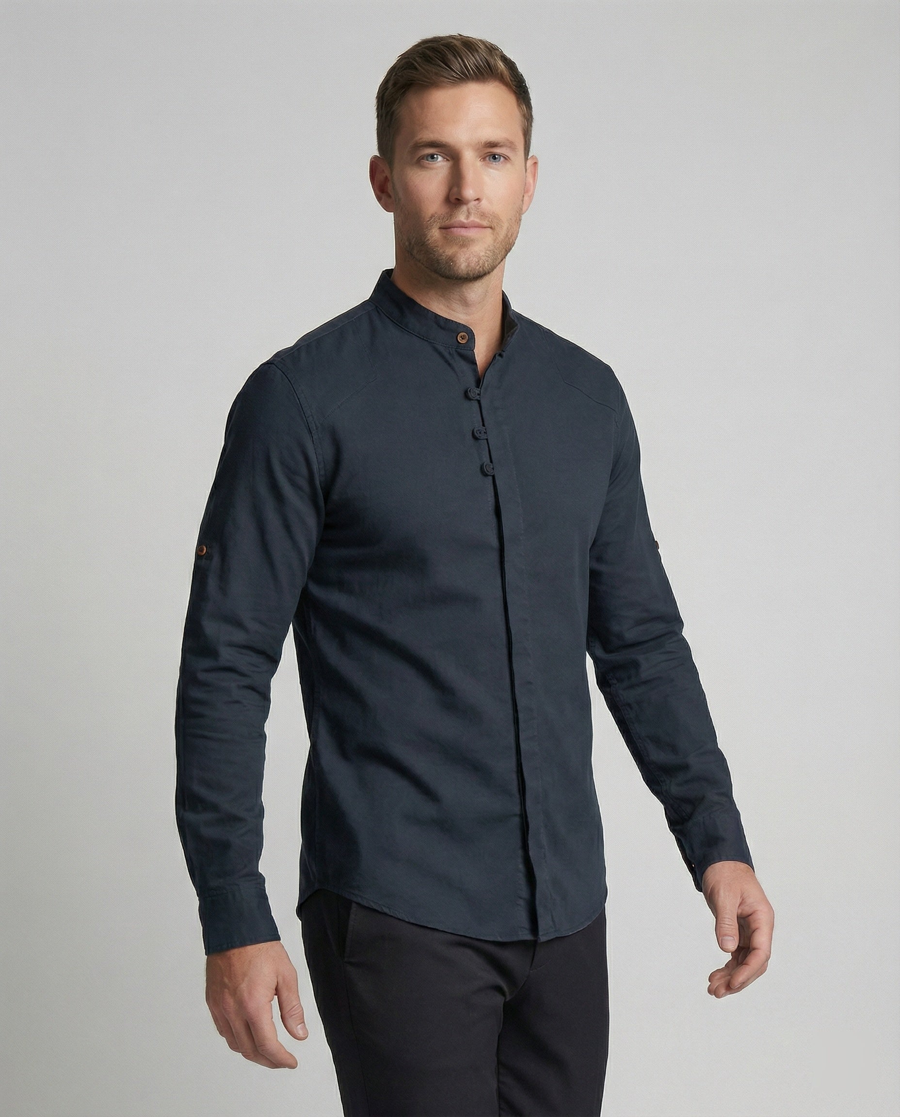 Chemise À Coupe Slim Avec Col Classique Pour Hommes | Idéale Pour Le Quotidien Et Les Occasions Formelles