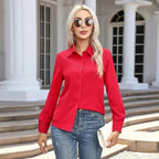 Chemise Avec Coupe Polyvalente Et Manches Longues Pour Femme | Idéale Pour Usage Quotidien