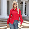 Chemise À Manches Longues Avec Coupe Structurée Pour Femmes | Idéal Pour Usage Quotidien