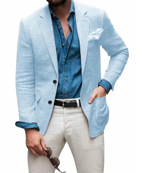 Blazer avec Poche Poitrine pour Homme | Idéal pour le Printemps et l’Été