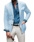 Blazer avec Poche Poitrine pour Homme | Idéal pour le Printemps et l’Été