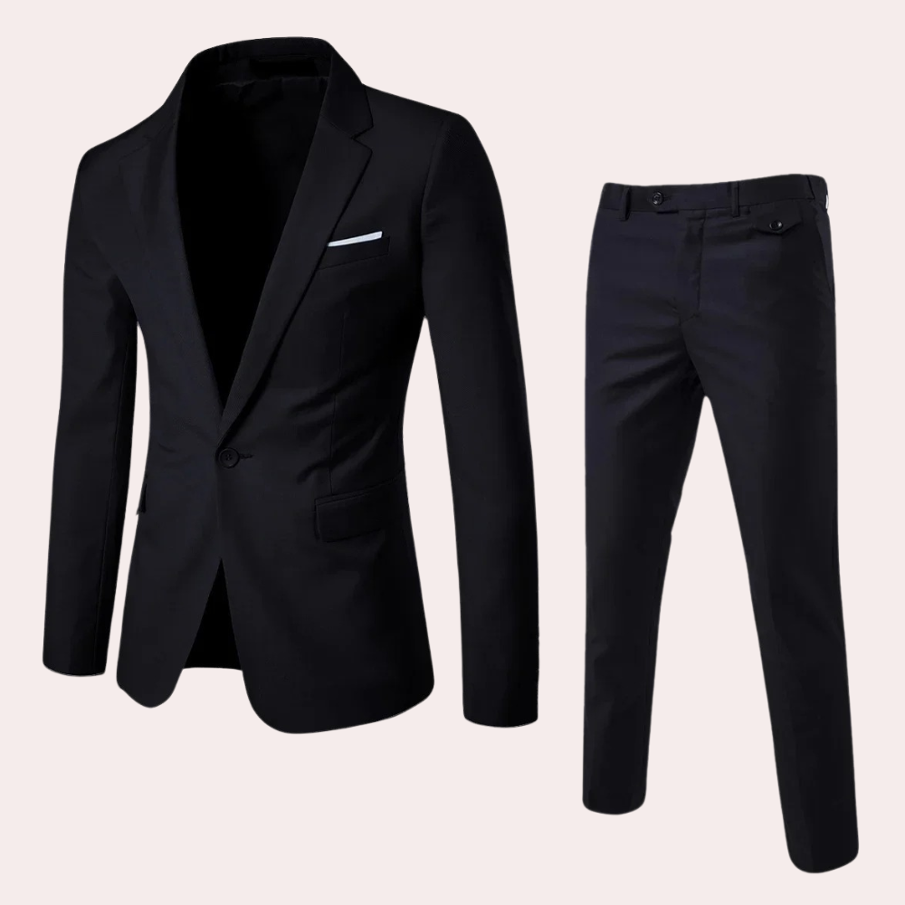 Costume Deux Pièces Avec Coupe Ajustée Pour Homme | Idéal Pour Occasions Formelles