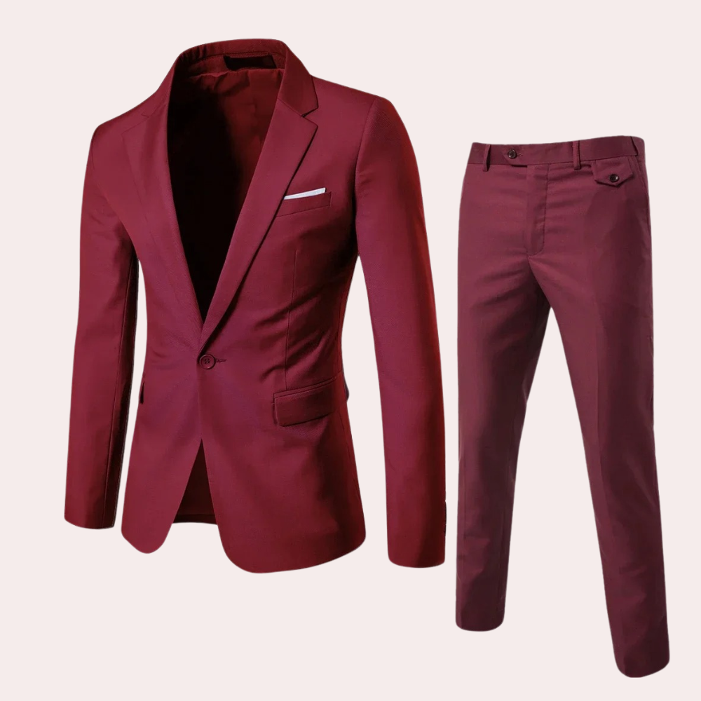 Costume Deux Pièces Avec Coupe Ajustée Pour Homme | Idéal Pour Occasions Formelles