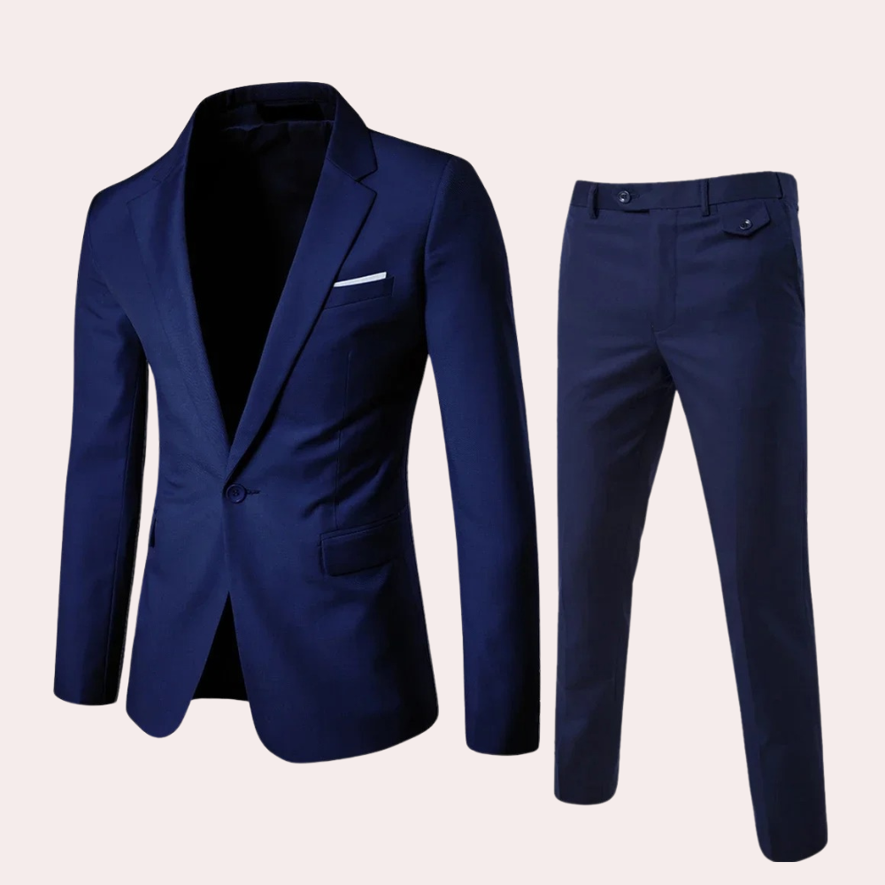Costume Deux Pièces Avec Coupe Ajustée Pour Homme | Idéal Pour Occasions Formelles