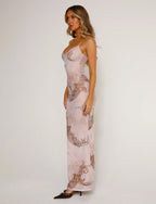 Robe Maxi Avec Coupe Cintrée Et Col En V Pour Femme | Idéale Pour Le Printemps Et L’été