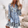 Robe De Soirée Avec Col En V Et Imprimé Floral Pour Femmes | Idéale Pour Les Occasions Toutes Saisons