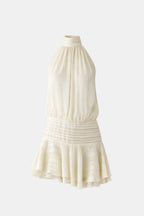Robe Mini Avec Col Halter Et Dos Ouvert Pour Femme | Idéal Pour Soirées Et Événements