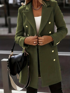 Manteau Long à Coupe Cintrée avec Doublure Intérieure pour Femme | Idéal pour l’Hiver