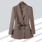 Blazer À Coupe Ajustée Avec Manches Longues Pour Femme | Idéal Pour Les Occasions Quotidiennes