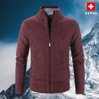 Cardigan à Manches Longues avec Col en V pour Homme | Idéal pour Bureau et Hiver