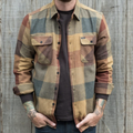 Surchemise à Carreaux avec Fermeture Boutonnée pour Homme | Idéal pour la Mi-Saison