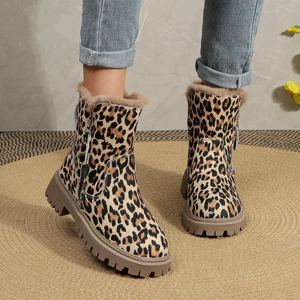 Bottes À Imprimé Léopard Pour Femmes | Idéal Pour Le Quotidien