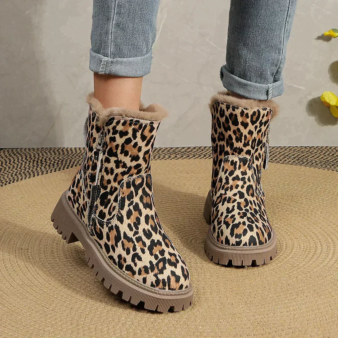 Bottes À Imprimé Léopard Pour Femmes | Idéal Pour Le Quotidien
