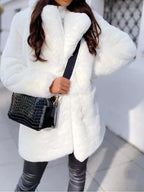 Manteau Long Style Teddy pour Femme | Idéal pour L’Hiver
