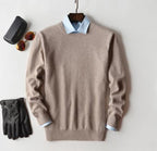 Pull Col Rond Uni À Manches Longues Pour Homme | Idéal Pour Un Usage Quotidien