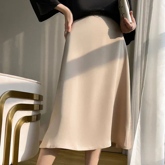 Jupe Avec Finition Satinée Pour Femme | Idéale Pour Le Quotidien Et Les Occasions Formelles