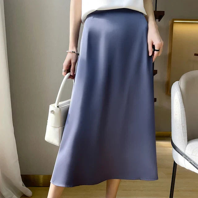 Jupe Avec Finition Satinée Pour Femme | Idéale Pour Le Quotidien Et Les Occasions Formelles