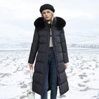 Manteau Long d’Hiver avec Col Montant pour Femme | Idéal pour la Saison Froide