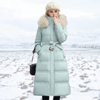 Manteau Long d’Hiver avec Col Montant pour Femme | Idéal pour la Saison Froide