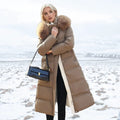 Manteau Long d’Hiver avec Col Montant pour Femme | Idéal pour la Saison Froide