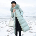 Manteau Long d’Hiver avec Col Montant pour Femme | Idéal pour la Saison Froide