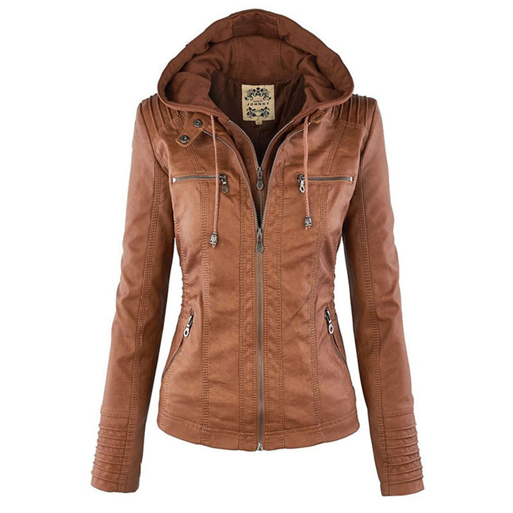 Veste Courte avec Capuche Amovible pour Femme | Idéale pour la Mi-Saison