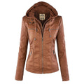 Veste Courte avec Capuche Amovible pour Femme | Idéale pour la Mi-Saison