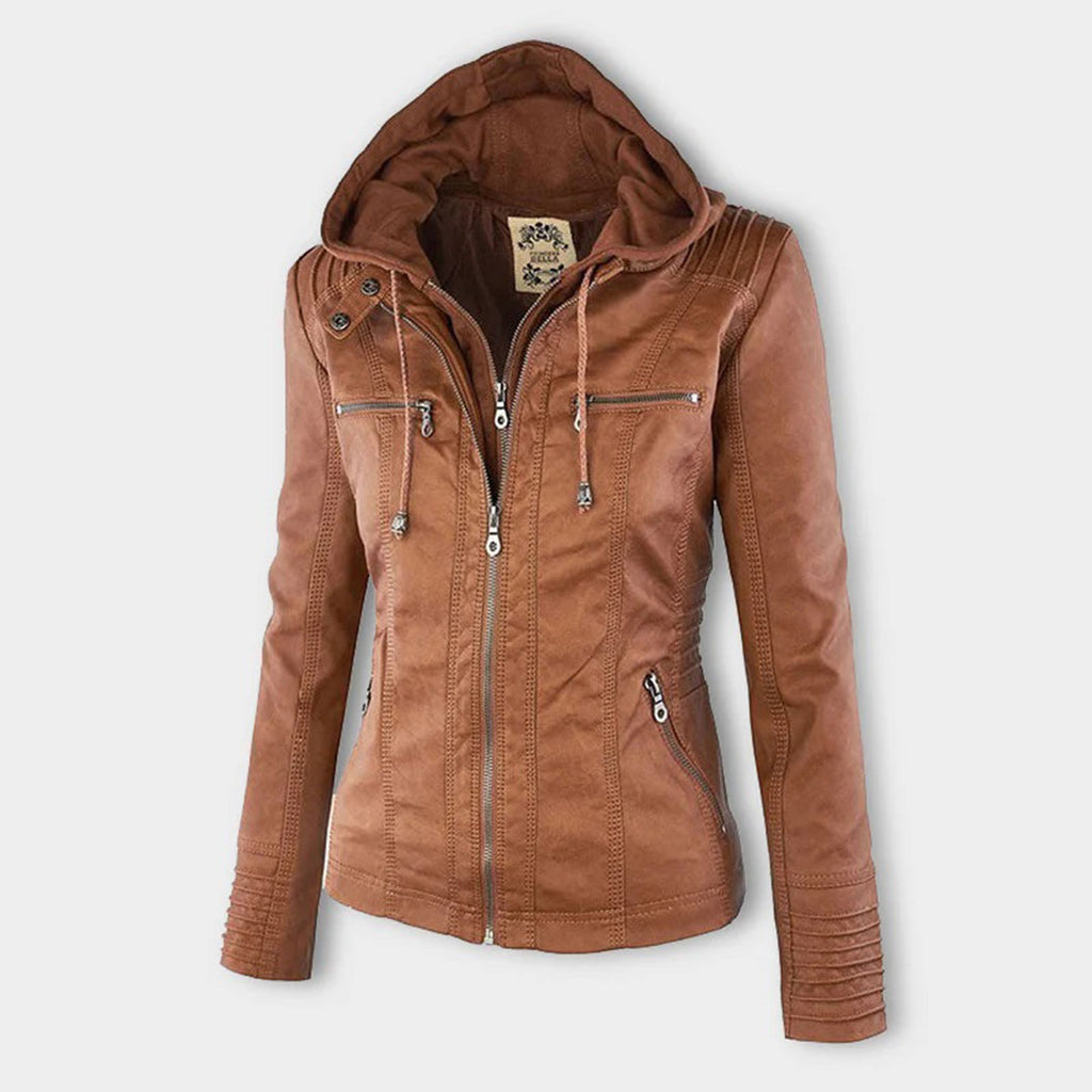 Veste Courte avec Capuche Amovible pour Femme | Idéale pour la Mi-Saison