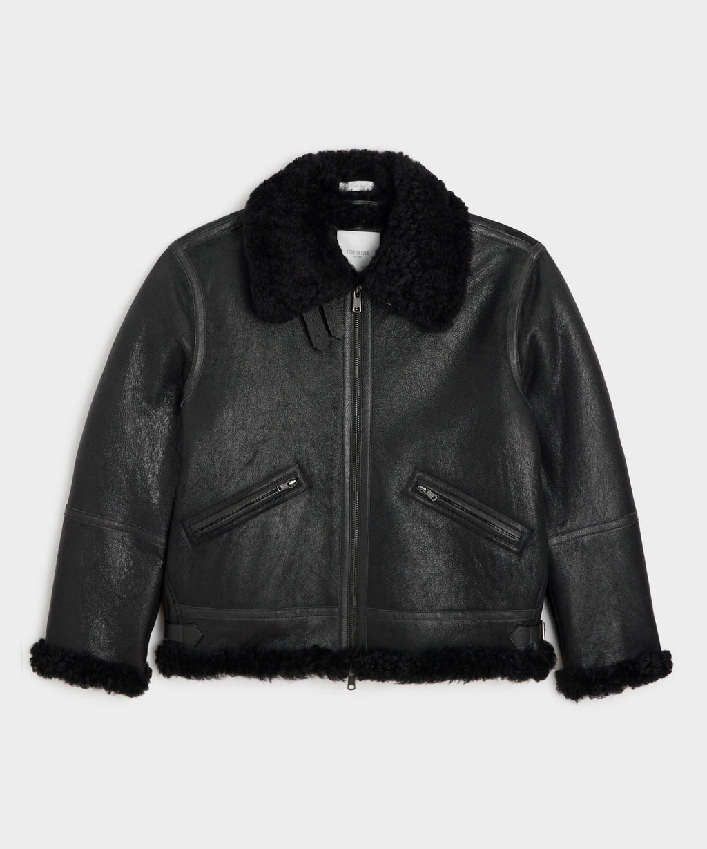 Veste Aviateur Noire pour Hommes | Idéale pour Saison Froide