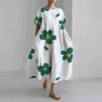 Robe Midi à Imprimé Floral Coupe Décontractée pour Femme | Idéale pour un Usage Quotidien et des Occasions Décontractées