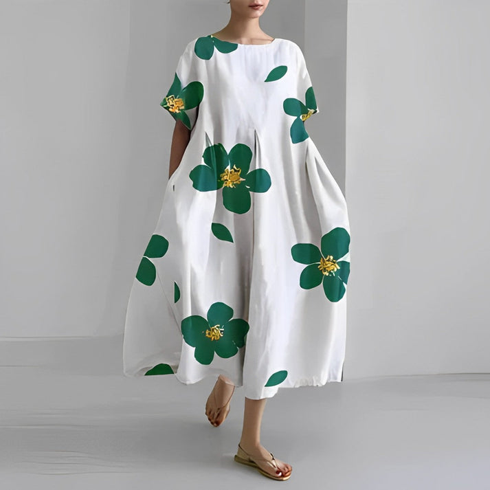 Robe Midi à Imprimé Floral Coupe Décontractée pour Femme | Idéale pour un Usage Quotidien et des Occasions Décontractées