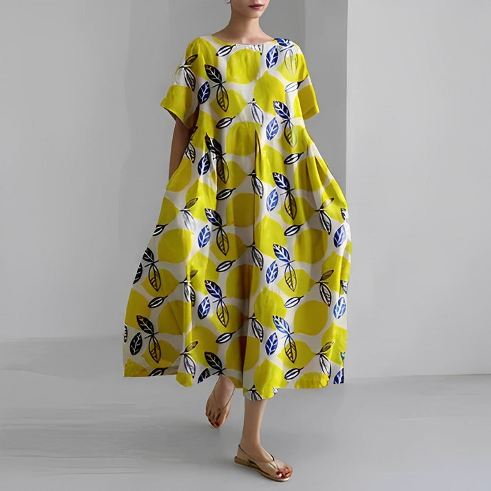 Robe Midi à Imprimé Floral Coupe Décontractée pour Femme | Idéale pour un Usage Quotidien et des Occasions Décontractées